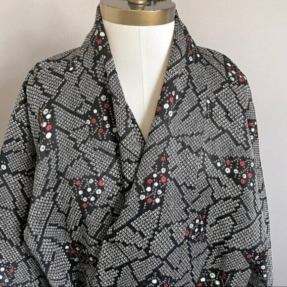 Japanese Wrap Haori Kimono Yukata Robe Top - S/M - Picture 4 of 10